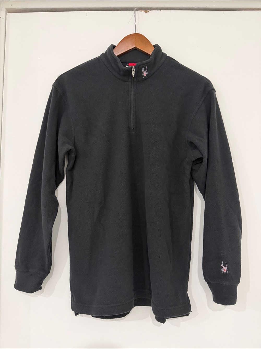 Spyder Black Quarter-Zip Fleece Youth XL